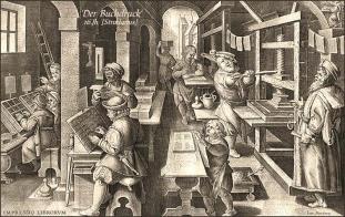 Buchdrucker 16 Jh IMPRESSIO LIBRORVM Stradanus
